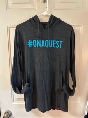 #ONAQUEST Dark Gray Hoodie Sweatshirt